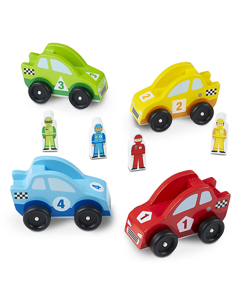 melissa and doug race car set